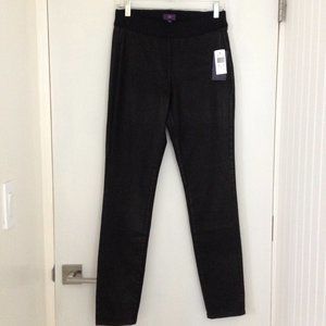 NYDJ Sz 2 Black Coated Pull-On Leggings